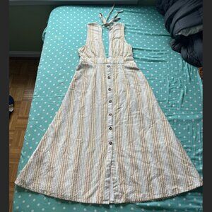 Urban Outfitters Striped Midi Sun Dress